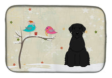 Load image into Gallery viewer, Christmas Presents between Friends Giant Schnauzer Dish Drying Mat – Absorbent, Artistic Kitchen Essentials BB2538DDM