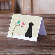 Load image into Gallery viewer, Christmas Presents between Friends Schnauzer - Giant Greeting Cards -  Blank Note Cards – 8-Pack of Artist-Designed Cards with Envelopes