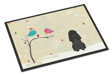 Load image into Gallery viewer, Christmas Presents between Friends Poodle Black Doormat - 24x36 Decorative Floor Mat – Indoor/Outdoor Rug with Artistic Flair BB2543JMAT