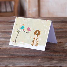 Load image into Gallery viewer, Christmas Presents between Friends Brittany Greeting Cards -  Blank Note Cards – 8-Pack of Artist-Designed Cards with Envelopes