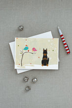 Load image into Gallery viewer, Christmas Presents between Friends Beauce Shepherd Dog Greeting Cards -  Blank Note Cards – 8-Pack of Artist-Designed Cards with Envelopes
