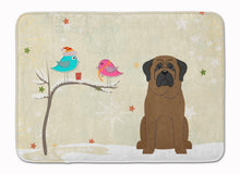 Load image into Gallery viewer, Christmas Presents between Friends Bullmastiff Machine Washable Memory Foam Mat BB2556RUG