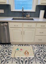 Load image into Gallery viewer, Christmas Presents between Friends Shih Tzu Red White Machine Washable Memory Foam Mat BB2559RUG