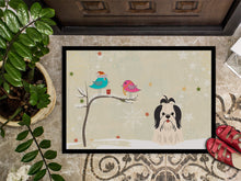 Load image into Gallery viewer, Christmas Presents between Friends Shih Tzu Black White Doormat - 24x36 Decorative Floor Mat – Indoor/Outdoor Rug with Artistic Flair BB2560JMAT