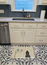 Load image into Gallery viewer, Christmas Presents between Friends Cocker Spaniel Black Machine Washable Memory Foam Mat BB2564RUG