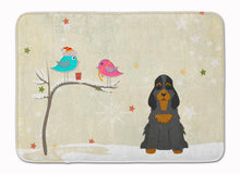 Load image into Gallery viewer, Christmas Presents between Friends Cocker Spaniel Black Tan Machine Washable Memory Foam Mat BB2565RUG