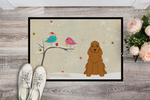 Load image into Gallery viewer, Christmas Presents between Friends Cocker Spaniel Red Doormat - 24x36 Decorative Floor Mat – Indoor/Outdoor Rug with Artistic Flair BB2567JMAT