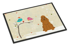 Load image into Gallery viewer, Christmas Presents between Friends Cocker Spaniel Red Doormat - 24x36 Decorative Floor Mat – Indoor/Outdoor Rug with Artistic Flair BB2567JMAT