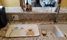 Load image into Gallery viewer, Christmas Presents between Friends Pekingnese Fawn Sable Dish Drying Mat – Absorbent, Artistic Kitchen Essentials BB2576DDM