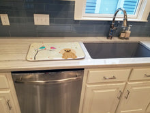 Load image into Gallery viewer, Christmas Presents between Friends Pekingnese Fawn Sable Dish Drying Mat – Absorbent, Artistic Kitchen Essentials BB2576DDM