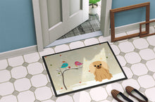Load image into Gallery viewer, Christmas Presents between Friends Pekingnese Fawn Sable Doormat - 24x36 Decorative Floor Mat – Indoor/Outdoor Rug with Artistic Flair BB2576JMAT