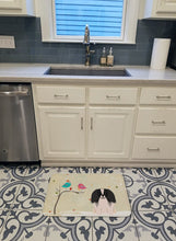 Load image into Gallery viewer, Christmas Presents between Friends Pekingnese Black White Machine Washable Memory Foam Mat BB2577RUG