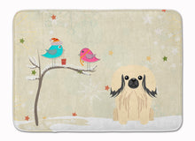 Load image into Gallery viewer, Christmas Presents between Friends Pekingnese Cream Machine Washable Memory Foam Mat BB2578RUG