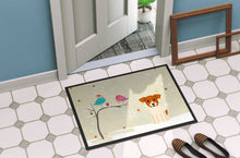 Load image into Gallery viewer, Christmas Presents between Friends Jack Russell Terrier Doormat - 24x36 Decorative Floor Mat – Indoor/Outdoor Rug with Artistic Flair BB2580JMAT