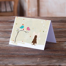 Load image into Gallery viewer, Christmas Presents between Friends Chinese Crested - Cream Greeting Cards -  Blank Note Cards – 8-Pack of Artist-Designed Cards with Envelopes