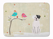 Load image into Gallery viewer, Christmas Presents between Friends White Boxer Cooper Machine Washable Memory Foam Mat BB2586RUG