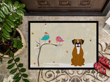 Load image into Gallery viewer, Christmas Presents between Friends Flashy Fawn Boxer Doormat - 24x36 Decorative Floor Mat – Indoor/Outdoor Rug with Artistic Flair BB2588JMAT