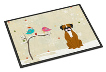 Load image into Gallery viewer, Christmas Presents between Friends Flashy Fawn Boxer Doormat - 24x36 Decorative Floor Mat – Indoor/Outdoor Rug with Artistic Flair BB2588JMAT
