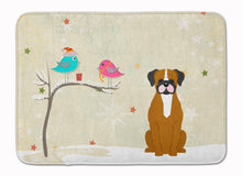 Load image into Gallery viewer, Christmas Presents between Friends Flashy Fawn Boxer Machine Washable Memory Foam Mat BB2588RUG