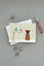 Load image into Gallery viewer, Christmas Presents between Friends Boxer - Brindle Greeting Cards -  Blank Note Cards – 8-Pack of Artist-Designed Cards with Envelopes