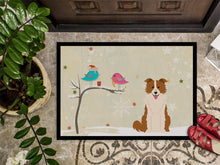 Load image into Gallery viewer, Christmas Presents between Friends Border Collie Red White Doormat - 24x36 Decorative Floor Mat – Indoor/Outdoor Rug with Artistic Flair BB2591JMAT