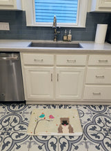 Load image into Gallery viewer, Christmas Presents between Friends English Bulldog Grey Brindle  Machine Washable Memory Foam Mat BB2598RUG