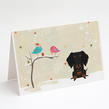Load image into Gallery viewer, Christmas Presents between Friends Dachshund - Wire - Black Greeting Cards -  Blank Note Cards – 8-Pack of Artist-Designed Cards with Envelopes