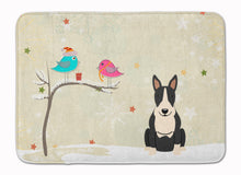 Load image into Gallery viewer, Christmas Presents between Friends Bull Terrier Black White Machine Washable Memory Foam Mat BB2605RUG