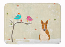 Load image into Gallery viewer, Christmas Presents between Friends Bull Terrier Red White Machine Washable Memory Foam Mat BB2607RUG