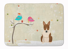 Load image into Gallery viewer, Christmas Presents between Friends Bull Terrier Brindle Machine Washable Memory Foam Mat BB2609RUG