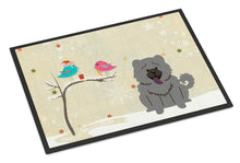 Load image into Gallery viewer, Christmas Presents between Friends Chow Chow Blue Doormat - 24x36 Decorative Floor Mat – Indoor/Outdoor Rug with Artistic Flair BB2611JMAT