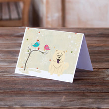 Load image into Gallery viewer, Christmas Presents between Friends Chow Chow - White Greeting Cards -  Blank Note Cards – 8-Pack of Artist-Designed Cards with Envelopes