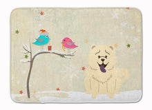 Load image into Gallery viewer, Christmas Presents between Friends Chow Chow White Machine Washable Memory Foam Mat BB2612RUG