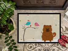 Load image into Gallery viewer, Christmas Presents between Friends Chow Chow Red Doormat - 24x36 Decorative Floor Mat – Indoor/Outdoor Rug with Artistic Flair BB2614JMAT
