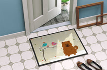 Load image into Gallery viewer, Christmas Presents between Friends Chow Chow Red Doormat - 24x36 Decorative Floor Mat – Indoor/Outdoor Rug with Artistic Flair BB2614JMAT