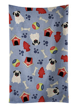 Load image into Gallery viewer, Dog House Collection Pug Cream Kitchen Towel – Artistic Dish Towel for Everyday Use BB2617KTWL