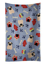Load image into Gallery viewer, Dog House Collection Pug Fawn Kitchen Towel – Artistic Dish Towel for Everyday Use BB2621KTWL
