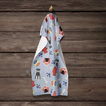 Load image into Gallery viewer, Dog House Collection Standard Schnauzer Black Grey Kitchen Towel – Artistic Dish Towel for Everyday Use BB2647KTWL