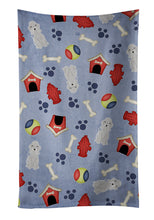 Load image into Gallery viewer, Dog House Collection Bedlington Terrier Blue Kitchen Towel – Artistic Dish Towel for Everyday Use BB2703KTWL