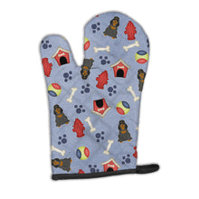 Load image into Gallery viewer, Dog House Collection Cocker Spaniel Black Tan Oven Mitt BB2706OVMT