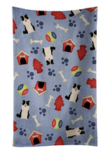 Load image into Gallery viewer, Dog House Collection Border Collie Black White Kitchen Towel – Artistic Dish Towel for Everyday Use BB2731KTWL