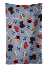 Load image into Gallery viewer, Dog House Collection Wire Haired Dachshund Chocolate Kitchen Towel – Artistic Dish Towel for Everyday Use BB2742KTWL