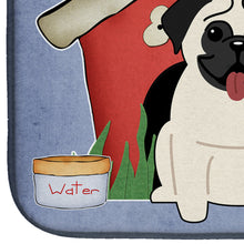 Load image into Gallery viewer, Dog House Collection Pug Cream Dish Drying Mat – Absorbent, Artistic Kitchen Essentials BB2758DDM