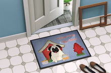 Load image into Gallery viewer, Dog House Collection Pug Cream Doormat - 24x36 Decorative Floor Mat – Indoor/Outdoor Rug with Artistic Flair BB2758JMAT