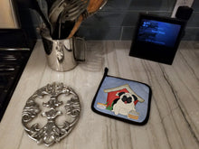 Load image into Gallery viewer, Dog House Collection Pug Cream Pot Holders - Set of 2 - Heat-Resistant Kitchen Essentials BB2758PTHD