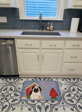 Load image into Gallery viewer, Dog House Collection Pug Cream Machine Washable Memory Foam Mat BB2758RUG