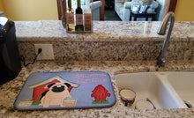 Load image into Gallery viewer, Dog House Collection Pug Fawn Dish Drying Mat – Absorbent, Artistic Kitchen Essentials BB2762DDM