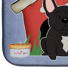 Load image into Gallery viewer, Dog House Collection French Bulldog Brindle Dish Drying Mat – Absorbent, Artistic Kitchen Essentials BB2763DDM
