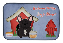 Load image into Gallery viewer, Dog House Collection French Bulldog Brindle Dish Drying Mat – Absorbent, Artistic Kitchen Essentials BB2763DDM