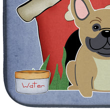 Load image into Gallery viewer, Dog House Collection French Bulldog Cream Dish Drying Mat – Absorbent, Artistic Kitchen Essentials BB2764DDM